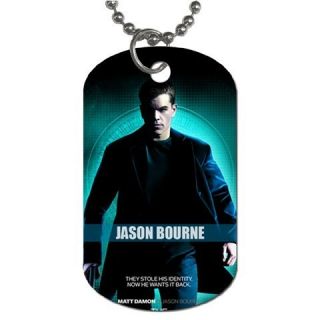 New Dog Tag Pendant Keychain Jason Bourne Matt Damon