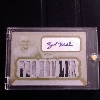 2011 Zach Miller 1 1 TOPPS TRIPLE THREADS Relic PATCH WHITE WHALE AUTO