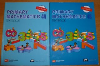 Singapore Math 4A and 4B Books Primary Mathematics 4th Grade