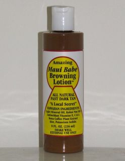 8oz Maui Babe Natural Browning Lotion Body Tanning Oil 709069000067