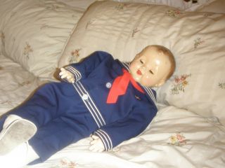 Baby Doll Boy Large Composition Cloth Body