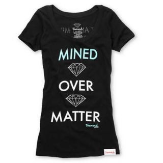 Supplydiamond Supply Girls Mined Over Matter Black Tee Shirt