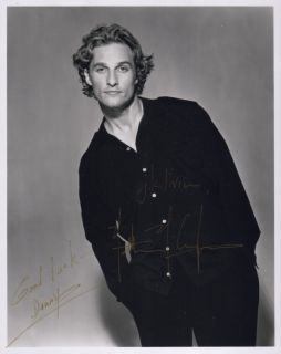 Matthew McConaughey Signed Autographed Handsome Shot