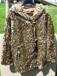 Percy for Marvin Richards Leather & Faux Fur Reversible Coat   SIze