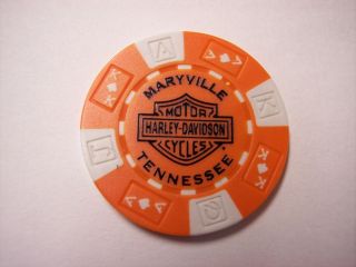  Harley Dealership Poker Chip Smoky Mountain Harley in Maryville TN