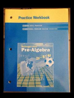 McDougal Littell Middle School Math Practice Workbook (Student) Pre