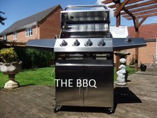 MasterChef DELUXE Stainless steel Gas BBQ Barbecue Grill 5 Burner