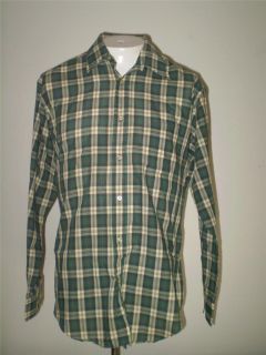 MCGREGOR PLAID SHIRT 80s Vintage Green Bagpiper Check Button Front