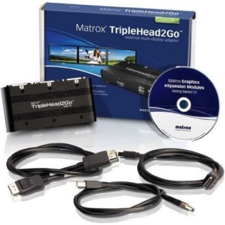 Matrox T2G DP3D If TRIPLEHEAD2GO Digital SE Adds 3 DVI