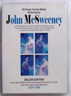 John McSweeney 100 Songs Country Medley 2 CD DVD New