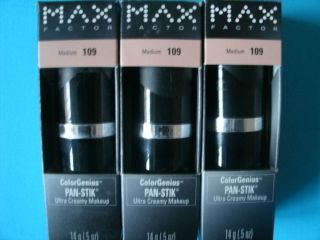 Max Factor Pan Stik Foundation Stick Medium 109 Three