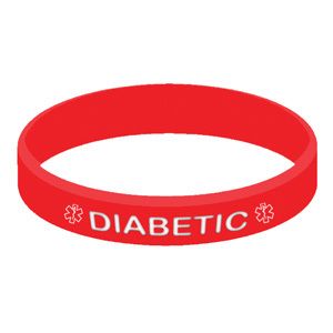 Diabetic Medical ID Wristband Bracelet Diabetes