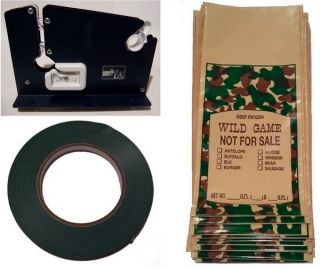 Poly Ground Meat Packaging Kit Wild Game Bag Meat Grinder