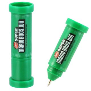 Super Mario Bros School Office Supply Green Pipe Pen
