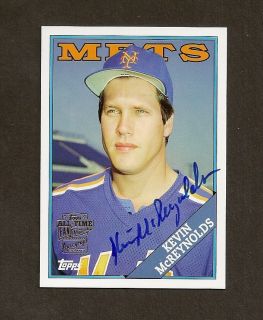 Kevin McReynolds 2005 Topps Fan Favorites Auto Autograph Mets