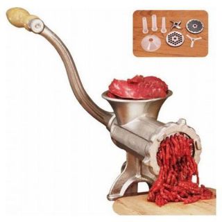 New Deluxe Heavy Duty Number 10 Manual Tinned Meat Grinder