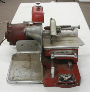 Vintage American Slicing Machine Co Meat Cheese Slicer Chicago Working