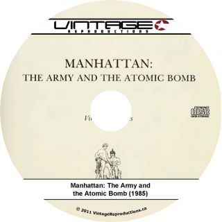 Manhattan Project WWII Atomic Bomb Army History Book CD