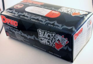 Black Latex Defend Black Jack Medical Gloves 10 Pack