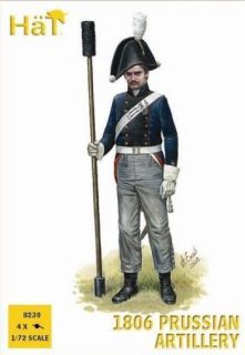 HAT8230 Napoleonic 1806 Prussian Artillery 16 Figures
