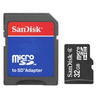 MicroSD Micro SDHC TF Flash Memory Card w SD Adapter 32G