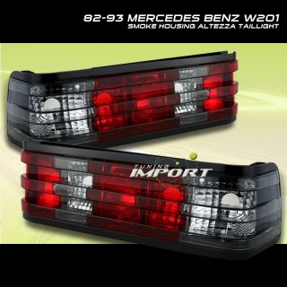 84 93 Mercedes Benz W201 190E 190D Red Smoke Tail Light
