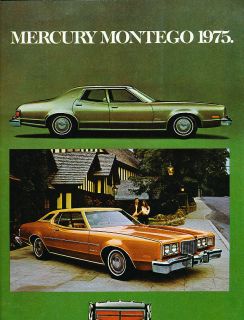 1975 Mercury Montego Original Sales Brochure Catalog Canada