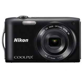 Nikon COOLPIX S3300 Black Compact Digital Camera Free Memory Card 4GB