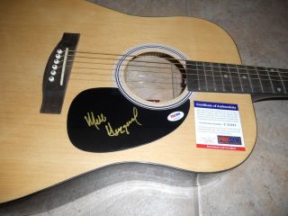 Merle Haggard Country Music Signed Autographed Acoustic Guitar PSA