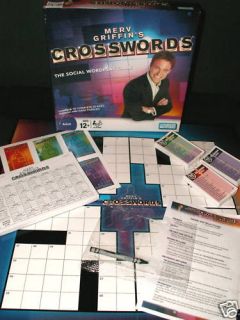 Merv Griffins Crosswords Board Game Social Word Play