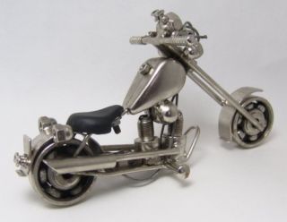 Motorcycle Metal Art Sculpture Shipping Included