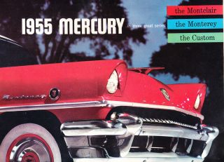 1955 Mercury Montclair Monterey Custom Original Dealer Sales Brochure