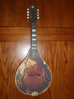 Vintage Melrose Hollow Body Acoustic Mandolin Early Instrument