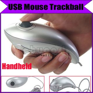 Dolphin Shape Handheld USB Wire Mouse Mice Trackball