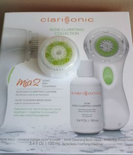CLARISONIC MIA 2 Acne Clarifying Collection BONUS Additonal Acne Brush