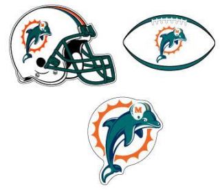 Miami Dolphins Sticker Decal Helmet Football Logo