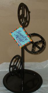 Peace Sign Metal Jewelry Holder Stand Dorm Girls Earrings Necklace