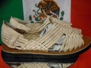 New Leather Mexican Sandal Natural Huarache Men Size 12