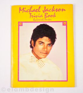 Vintage 1984 Michael Jackson Trivia Book paperback Lewis Parker Weekly