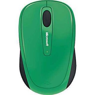 in box Microsoft Wireless Mobile Mouse 3500 Turf Green Model GMF 00108