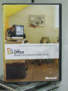 Microsoft Office Student and Teacher Edition 2003 w Key Word Excel