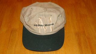 Mickey Mouse Tan Green Baseball Cap Goofys Hat Co