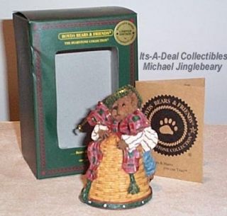 Michael Jinglebeary Ornament 1st Christmas Bell Bear