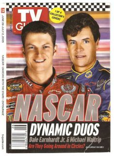 2005 TV Guide Dale Earnhardt Jr Michael Waltrip Cover