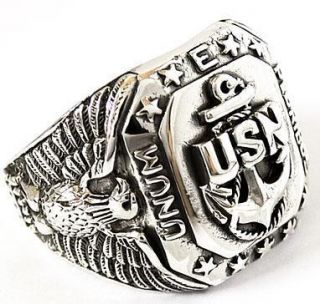 WWII WW2 Sterling 925 Silver Ring Sz 14 5 New Military Jewelry