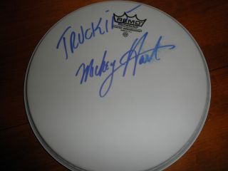 Mickey Hart Signed Drumhead Proof Autographed in Person Grateful Dead