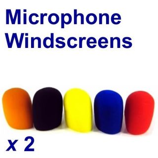 10 Mic Assorted Color Windscreens Microphone Covers