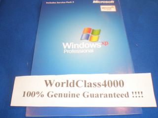 Microsoft Windows XP Professional SP3 License Media Full Version