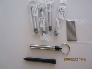 Mini Ballpoint Pens Stainless Steel Body Capped Top 10 Refills