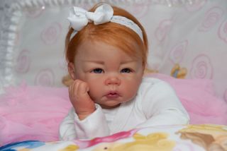 Amazing Reborn baby doll its a girl luca by Elly Knoops sweet newborn